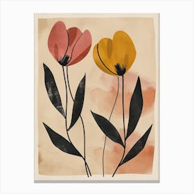 Mumbai Flower Market Boho Minimalist Style 1 Canvas Print