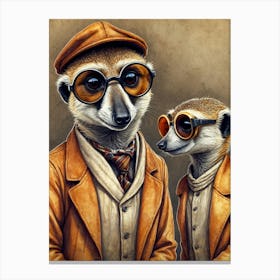 Meerkats Canvas Print