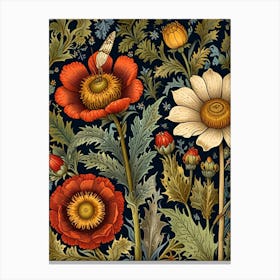 William Morris Poppies 1 Canvas Print