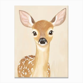 Fawn, Nursery Wall Art for Kids Canvas Print