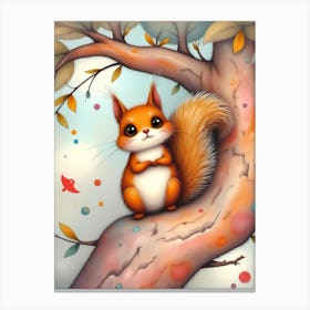 Susi's Whimsical Adventure in Nutty Hollow Canvas Print