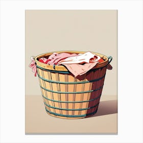 Basket Of Clothes 3 Canvas Print