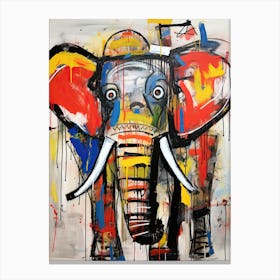 Neo-Elephant Rhapsody Canvas Print