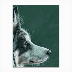 Border Collie.Generated AI. Wall Art Print 1 Canvas Print