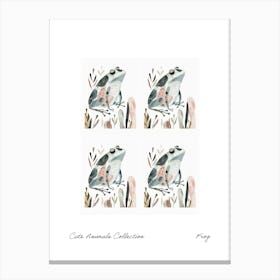 Cute Animals Collection Frog 4 Canvas Print
