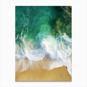 Aerial View Of A Beach 122 Canvas Print