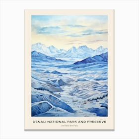 Denali National Park And Preserve United States Of America 6 Poster Canvas Print