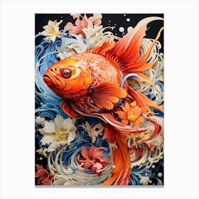 Fish In A Chromatic World Canvas Print