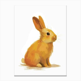 Tans Rabbit Nursery Illustration 3 Canvas Print