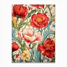 Floral Wallpaper 1 Canvas Print