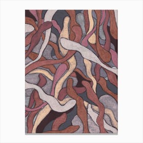 Pearl Color Snakes Canvas Print