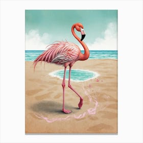 Flamingo 14 Canvas Print