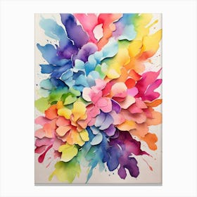 Watercolor Flowers 3 Canvas Print