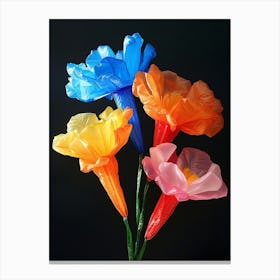Bright Inflatable Flowers Carnations 6 Canvas Print