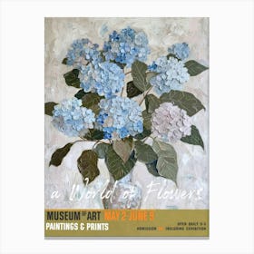 A World Of Flowers, Van Gogh Exhibition For Get Me Not 3 Canvas Print