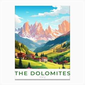 Italy Dolomites Travel Canvas Print
