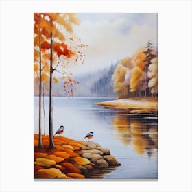 Autumn By The Lake4. Canvas Print