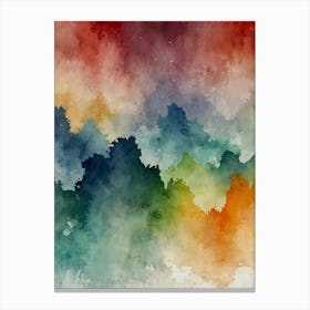 Watercolor Abstract Background Canvas Print