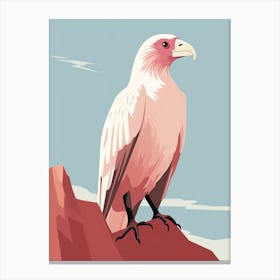 Minimalist Vulture 1 Illustration Canvas Print