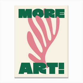 More Art Matisse - Green And Pink Canvas Print