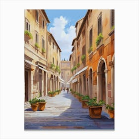 Street In Italy 2 Canvas Print