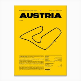 F1 Race Track Austria Formula 1 Racing Track F1 Merch Formula One F1 Poster Formula 1 Poster F1 Canvas Print