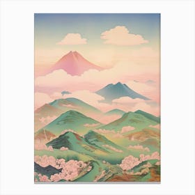 Mount Haku In Ishikawa Gifu Toyama, Japanese Landscape 2 Canvas Print