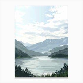 Landscape Painting 20 Canvas Print