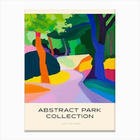 Abstract Park Collection Poster Yoyogi Park Taipei Taiwan 2 Canvas Print