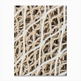 Close Up Of A Fishing Net maritime Canvas Print