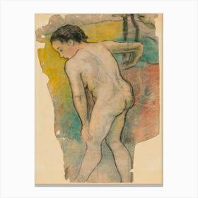Breton Bather (ca. 1886–1887), Paul Gauguin Canvas Print