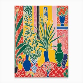 Room With Plants Matisse Style 1 Canvas Print