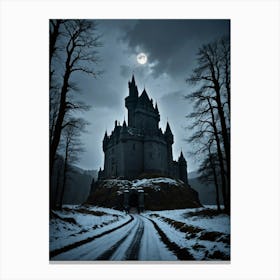 Scottish Castle The Looming Horror of the Carpathians Canvas Print