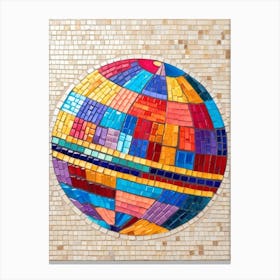 Mosaic Globe Canvas Print