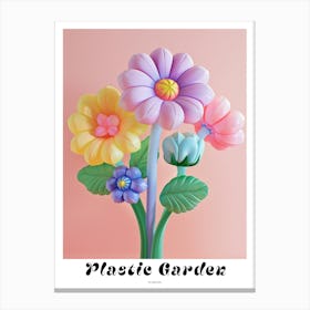 Dreamy Inflatable Flowers Poster Scabiosa 1 Canvas Print