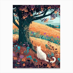 Cat In The Meadow 5 Canvas Print