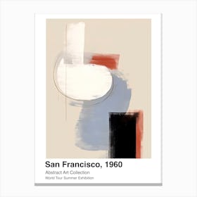 World Tour Exhibition, Abstract Art, San Francisco, 1960 4 Canvas Print