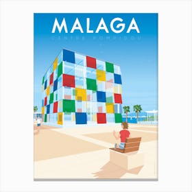 Malaga Andalusia Spain Centre Pompidou Canvas Print