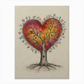 Heart Tree 10 Canvas Print