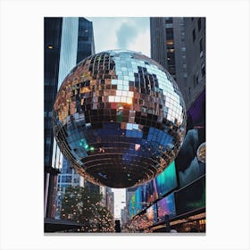 New York Downtown Giant Disco Ball 1 Canvas Print