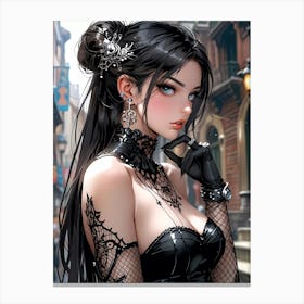 Gothic Girl 6 Canvas Print