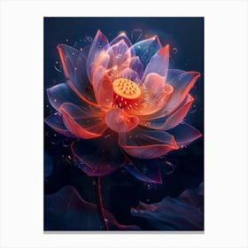 Lotus Flower 60 Canvas Print