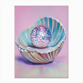 Disco Ball In Shell Canvas Print