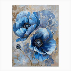 Blue Poppy 3 Canvas Print