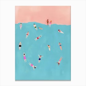 Ocean Pool Party Canvas Print