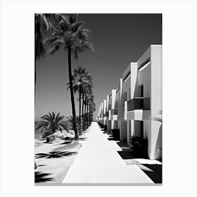 Marbella, Spain, Photography In Black And White 4 Canvas Print
