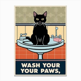 Wash Your Paws 43 Canvas Print