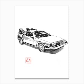 Delorean Canvas Print