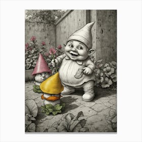 Gnome Garden Canvas Print