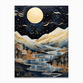 Moonlight River 2 Canvas Print